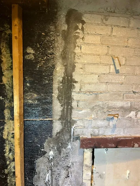 Interior Foundation Crack Repair in Laval-des-Rapides, QC. Before Interior Foundation Crack Repair in Laval-des-Rapides, QC. Before
