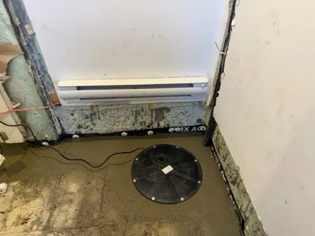Basement Water Infiltration Issue and Interior Drain Installation in Laval, QC. After Basement Water Infiltration Issue and Interior Drain Installation in Laval, QC. After