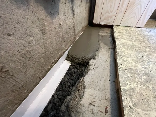 Water Infiltration Problem in the Basement in Rosemont-Montreal. Before Water Infiltration Problem in the Basement in Rosemont-Montreal. Before