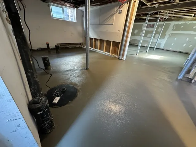 Joist Stabilization and Drainage System Installation in Crawlspace in Longueuil, QC. After Joist Stabilization and Drainage System Installation in Crawlspace in Longueuil, QC. After