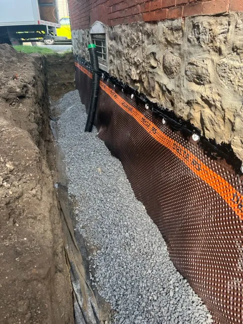 Solution for external foundation waterproofing in Saint-Laurent, QC. After Solution for external foundation waterproofing in Saint-Laurent, QC. After