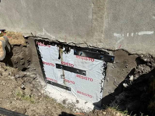 Exterior Foundation Crack Repair in Lasalle, Montreal, QC. After Exterior Foundation Crack Repair in Lasalle, Montreal, QC. After