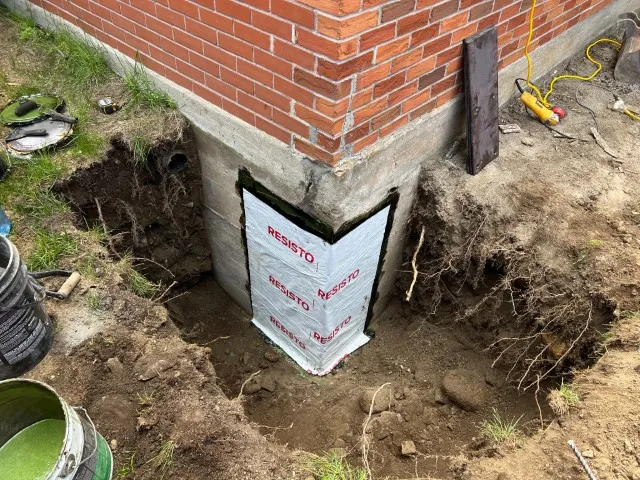 Exterior Foundation Crack Repair in Auteuil, QC. After Exterior Foundation Crack Repair in Auteuil, QC. After