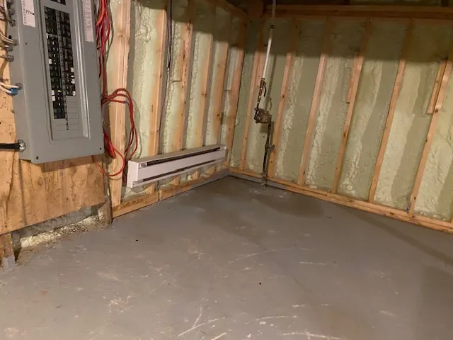 Interior Waterproofing with FlowDrain Installation in La Prairie, QC. Before Interior Waterproofing with FlowDrain Installation in La Prairie, QC. Before