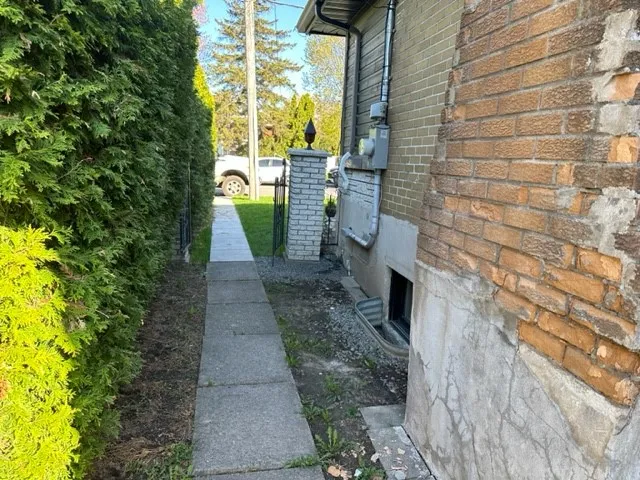 Exterior Foundation Waterproofing System in Laval-Est, QC. Before Exterior Foundation Waterproofing System in Laval-Est, QC. Before
