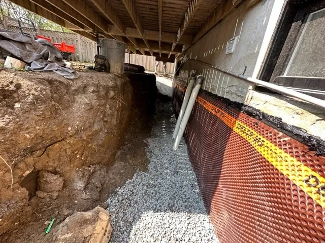 Foundation Waterproofing with Exterior Waterproofing System in Laval, QC. After Foundation Waterproofing with Exterior Waterproofing System in Laval, QC. After