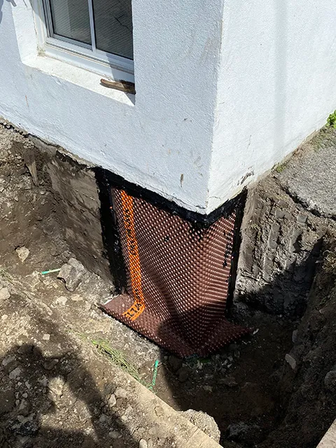 Exterior Foundation Crack Repair in Laval-Ouest, QC. After Exterior Foundation Crack Repair in Laval-Ouest, QC. After