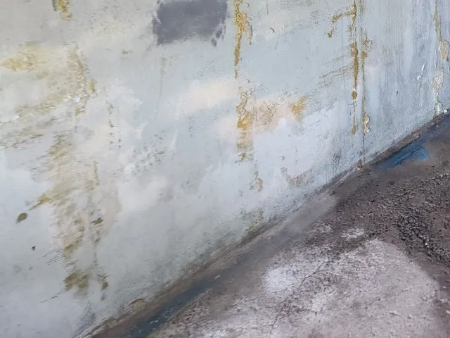 Waterproofing and Interior Drain Installation in Salaberry-de-Valleyfield, QC. Before Waterproofing and Interior Drain Installation in Salaberry-de-Valleyfield, QC. Before